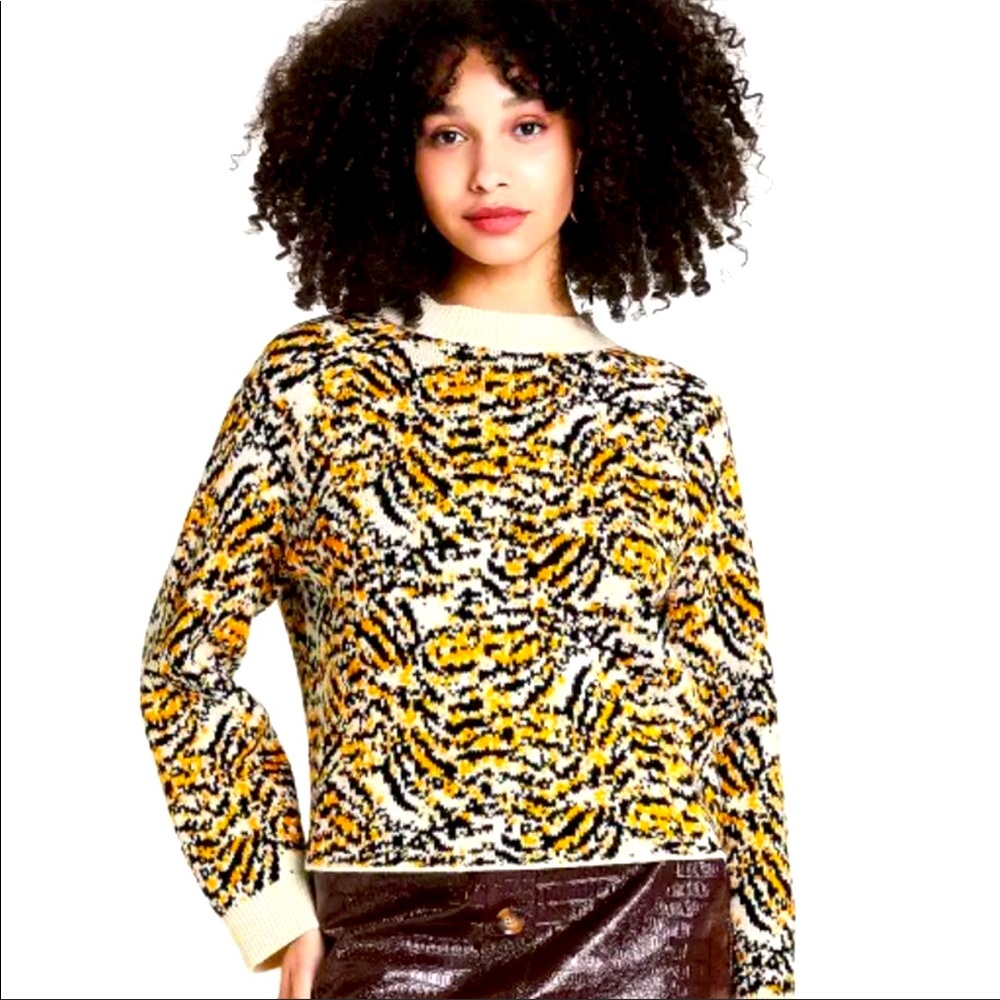 Rachel Comey X Target Animal Print 2X Crewneck Sweater- NWT